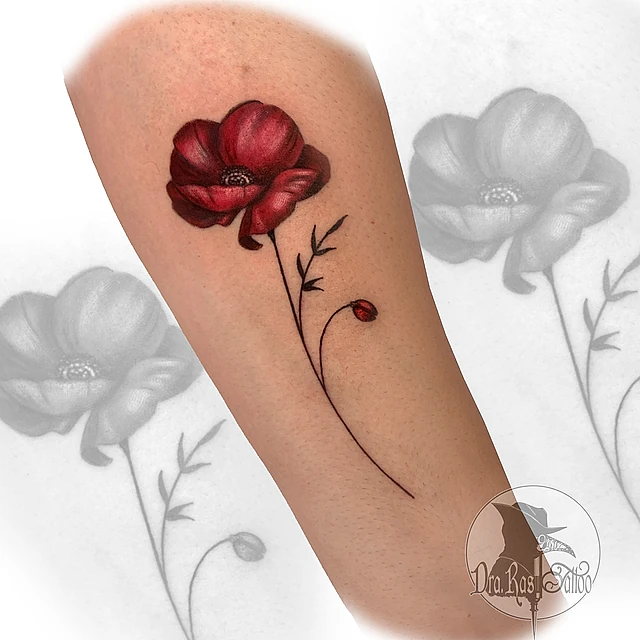 tatuaje de flores