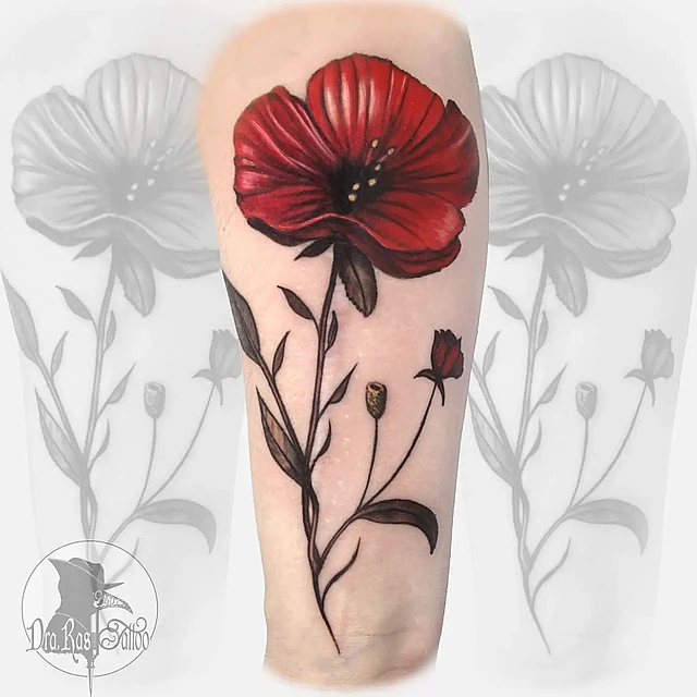 tatuaje de flores